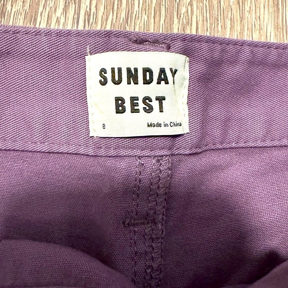 ARITZIA • SUNDAY BEST (NWT) • Jaden Jeans / Pants • Size 8 • Violet Haze - Picture 5 of 16